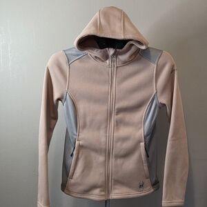 Spyder Pink Hooded Jacket with Zipper Size Small